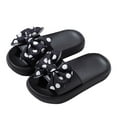 thumbnail image 1 of AUNVITO Girls Princess Bow Slippers Soft Sole Non-Slip Outdoor Breathable Summer Sandals Cute Comfortable, 1 of 3