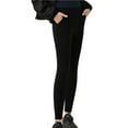 thumbnail image 1 of AUNVITO Girls Yoga Pants Solid Color Pocket Design Unadulterated Cotton Stretchy Outdoor Leggings Casual Comfort Fit, 1 of 5