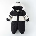 thumbnail image 1 of AUNVITO Heavyweight Thermal Snowsuit for Boys & Girls 2-12Y, Fleece-Lined Winter Coat with Faux Fur Hood, Waterproof Windproof One-Piece Jumpsuit for Outdoor Activities, 1 of 9