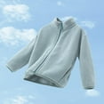 thumbnail image 1 of AUNVITO Kids 1-12Y Warm Fleece Jacket with Pockets & Zipper Stand Collar Full Sleeves Elastic Cuffs Soft Cozy Casual Outerwear, 1 of 8