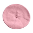 thumbnail image 1 of AUNVITO Kids Beret Solid Color British Style Painter Hat Warm Wool Blend Winter Hat Versatile for Fall Winter, 1 of 6