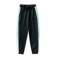 thumbnail image 1 of AUNVITO Kids Casual Joggers Solid Color Cuffed Ankle Pocket Spring Fall Long Pants, 1 of 4