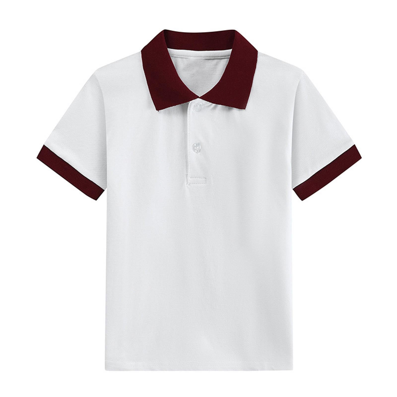 Stand-Up Collar Shirt Kids Short Sleeves main image 1