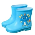 thumbnail image 1 of AUNVITO Kids Dinosaur Print Rain Boots Waterproof Non-Slip Rubber Short Shaft Water Shoes for Outdoor & Indoor Play Toddlers Boys Girls (1-8 Years), 1 of 3