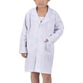 thumbnail image 1 of AUNVITO Kids Doctor Costume Set Role Play Uniform Long Sleeve Round Neck Cotton White Coat for Boys & Girls 3-12Y Pretend Play Nurse Outfit Surgical Scrubs, 1 of 6