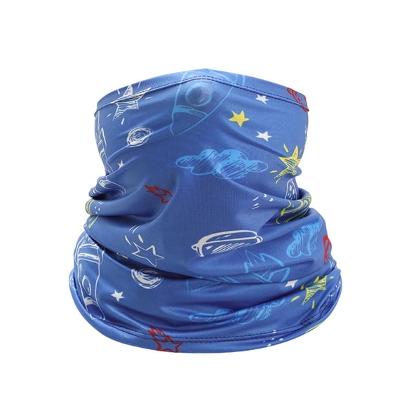 AUNVITO Kids Outdoor Neck Gaiter Summer Multifunctional Cycling Face Mask with Independence Day Print