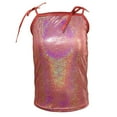 thumbnail image 1 of AUNVITO Kids Sequins Top Stretch Bandeau Strapless Sequin Crop Tops Party Club Wear Top for Girls Dancewear Streetwear, 1 of 2