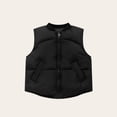 thumbnail image 1 of AUNVITO Kids Thermal Sleeveless Vest Zipper Front No Hood 3-12Y Solid Color Lightweight Polyester Casual Outerwear, 1 of 4