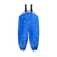 thumbnail image 1 of AUNVITO Kids Waterproof Overalls Rain Pants All-Season Lightweight Suspenders Outdoor Long Pants, 1 of 6