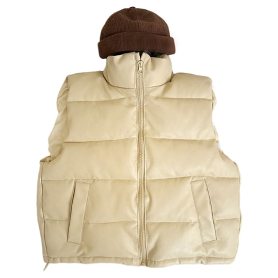 AUNVITO Kids Waterproof Warm Sleeveless Vest Jacket for Boys & Girls 2-12Y Thermal Insulation Polyester Puffer Coat Winter Outdoor Activities