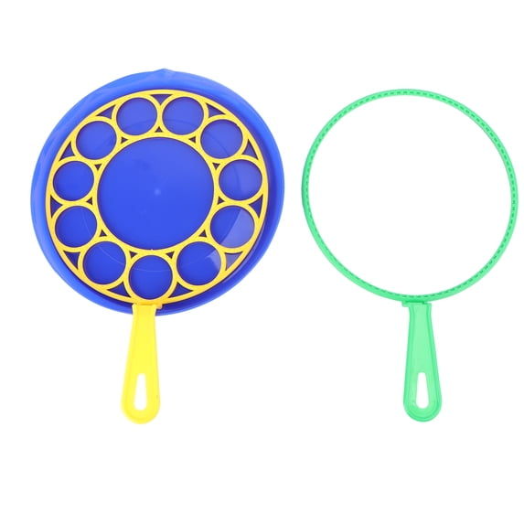 BESTONZON 3pcs Bubble Bubble Wand Tool Bubble Maker Blowing Set Bubble Plate for Kids Children (1pc Plate + 2pcs Hoop)