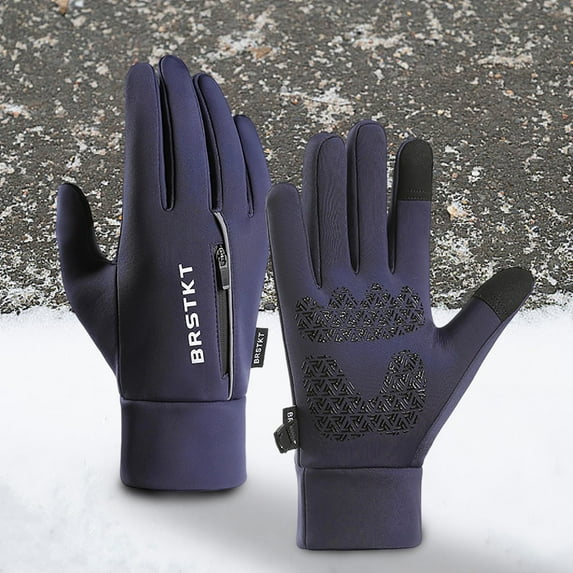 AUNVITO Men's Winter Sports Touchscreen Gloves Windproof Warm Skiing Outdoor Cycling Casual and Sporty Style