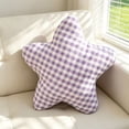 thumbnail image 1 of AUNVITO Plaid Star Shaped Throw Pillow Plush Toy 12 x 12 Inches, Soft Stuffed Cushion for Couch Bed, Decorative Accent Pillow with Polyester Filling, Farmhouse Home Decor, 1 of 7