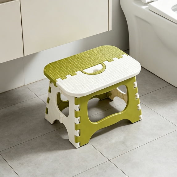 AUNVITO Portable Space Saving Folding Stool, Lightweight Compact Camping Seat, Sturdy Foldable Small Chair for Dorm Home Office Outdoor Picnic Fishing Travel