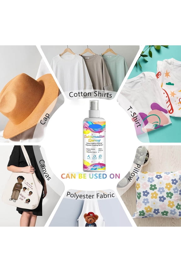 Shirt Sublimation Coating Spray, Sublimation Pretreatment Spray, Fabric Dye Sublimation Coating Agent for T-Shirt Textile Sublimation Printing