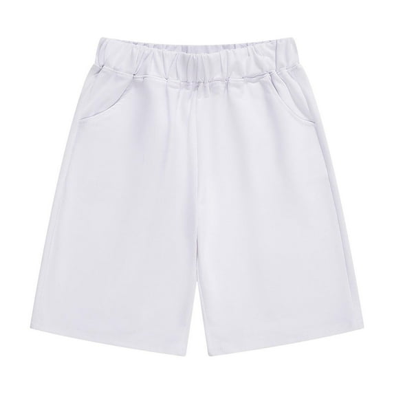 AUNVITO Shorts for Girls Child's SummerSolid Color Boys and Girls Baby Botton Short Pants Cute Shorts