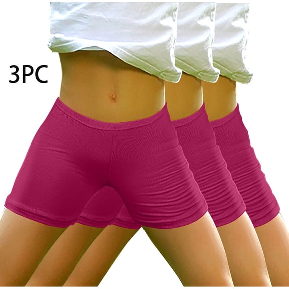 AUNVITO Shorts for Girls Girls Fashion Casual Spring and Summer Solid Elastic Waist Kids Short Pants