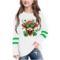 thumbnail image 1 of AUNVITO St. Patrick's Day Fashion Cute Printed Casual Long Sleeve Tops for Boys and Girls, 1 of 5