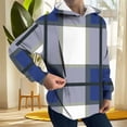 thumbnail image 1 of AUNVITO Stretchy Breastfeeding Hooded Sweatshirt with Plaid Design Zipper Front Casual Jacket for Women, 1 of 5