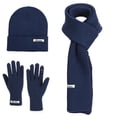 thumbnail image 1 of AUNVITO Super-Soft Warm Knitted Winter Set Hat Gloves Scarf for Women Cold-Proof Soft Outdoor Sports Accessories, 1 of 2
