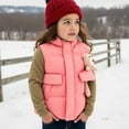 thumbnail image 1 of AUNVITO Thermal Fleece Lined Bear Design Vest for Boys & Girls 1-12Y, Windproof Padded Coat, Loose Fit Short Quilted Jacket with Nylon & Spandex, 1 of 4