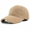 thumbnail image 1 of AUNVITO Thick Warm Windproof Fleece Baseball Cap with Adjustable Closure Soft Winter Hat for Women Outdoor, 1 of 2