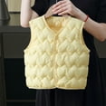thumbnail image 1 of AUNVITO Toddler Boys Girls Winter Vest Warm Lightweight Nylon Spandex Quilted Puffer Vest Solid Color Cotton-Lined Outerwear for Baby 2-4Y, 1 of 5