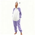 thumbnail image 1 of AUNVITO Unisex Adult Bear Print Fleece Pajamas Onesie with Pocket Cozy and Warm Winter Sleepwear, 1 of 7