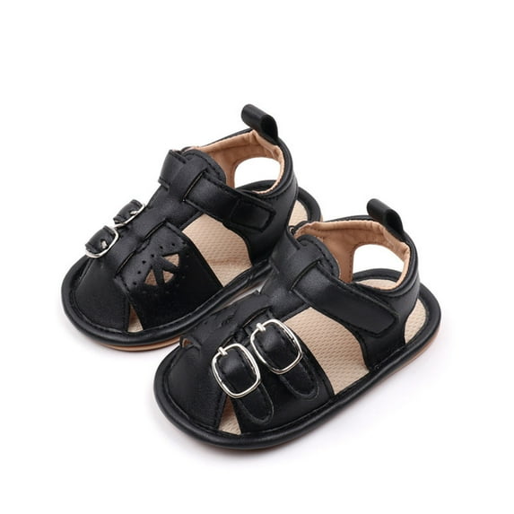 AUNVITO Wholesale Baby New Summer Sandals Iron Buckle Rubber Bottom Hollow-out Non-slip Baby Sandals Toddler Shoes