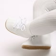 thumbnail image 1 of AUNVITO Wholesale Baby Spring New Baby Knitted High Top Lace-up Outside To Wear Non-slip Breathable Sweatproof Toddler Shoes, 1 of 5