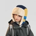 thumbnail image 1 of AUNVITO Windproof Fleece-Lined Winter Hat with Ear Protection for Boys Girls Soft Thermal Outdoor Sports Beanie, 1 of 2
