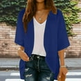 thumbnail image 1 of AUNVITO Women's 3/4 Sleeve Stretch Cardigan Casual Spring Summer Fashion, 1 of 7