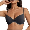 thumbnail image 1 of AUNVITO Women's Anti-Sagging Push-Up Bra Comfortable Supportive Nylon Underwear with 3 Colors (Black/White/Khaki) Stylish Lingerie for Daily Wear & Nightwear, 1 of 2