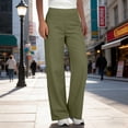 thumbnail image 1 of AUNVITO Women's Casual Trousers Wrinkle-Free Comfortable Fit Easy Care Office Pants, 1 of 9