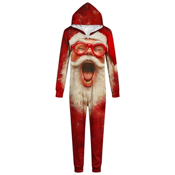 AUNVITO Women's Christmas Pajamas Set Long Sleeve Printed Two-Piece with Festive Patterns Cozy Family Matching for Holiday Comfort