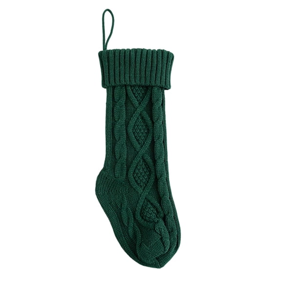 AUNVITO Women's Christmas Stockings Knit Design Personalized Decorations With Comfortable Bottom Festive and Cozy Style