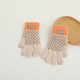 thumbnail image 1 of AUNVITO Women's Colorblock Plaid Touchscreen Cold-Proof Gloves with Stylish Print Casual and Warm Winter Style, 1 of 3