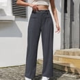 thumbnail image 1 of AUNVITO Women's Corduroy Pants with Pocket and Elastic Waist Casual and Comfortable Style, 1 of 5