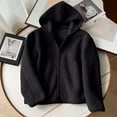 thumbnail image 1 of AUNVITO Women's Fleece Hooded Jacket Heavyweight Full-Zip Warm Loose Fit Casual Outerwear Winter Coats, 1 of 7