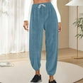 thumbnail image 1 of AUNVITO Women's Fleece-Lined Jogger Pants Elastic Waistband Cuffed Ankles Solid Color Winter Thermal Soft Warm Casual Lounge Pants, 1 of 6
