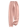 thumbnail image 1 of AUNVITO Women's Fleece-Lined Thermal Lounge Pants Coral Flannel Cozy Winter Warmth Soft Home Indoor Outdoor Comfy, 1 of 8