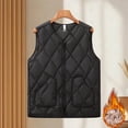 thumbnail image 1 of AUNVITO Women's Fleece Lined Thermal Vest Sleeveless V-Neck Lightweight Warm Layering Tank Top Pure Color, 1 of 4