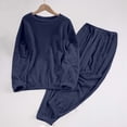 thumbnail image 1 of AUNVITO Women's Fleece Pajama Set Thick Plush Elastic Waist Cozy and Warm Winter Sleepwear, 1 of 6