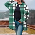 thumbnail image 1 of AUNVITO Women's Fluffy Fleece Winter Coat Loose Fit Printed Design Turn-Down Collar Button Closure Casual Long Sleeve Outerwear, 1 of 7