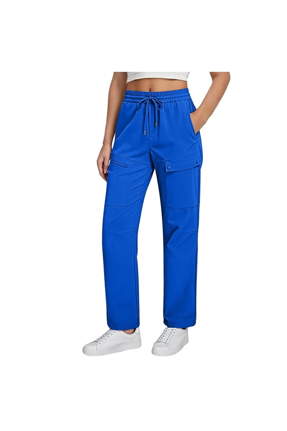 Women's Functional Cargo Work Pants with Multiple Pockets Casual and Utility Style for Everyday Wear
