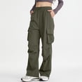 thumbnail image 1 of AUNVITO Women's Lightweight Hiking Travel Pants Stretch Nylon Spandex Elastic Waist Casual Outdoor Trousers, 1 of 7