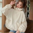 thumbnail image 1 of AUNVITO Women's Lightweight Windbreaker Hooded Full-Zip Long Sleeve Jacket with Pockets Casual Outdoor Coat, 1 of 6