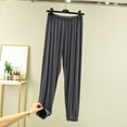 thumbnail image 1 of AUNVITO Women's Loose Fit Cuffed Pajama Pants All-Season Solid Color Modal Cotton Blend Casual Lounge Homewear Comfortable Sleepwear, 1 of 9