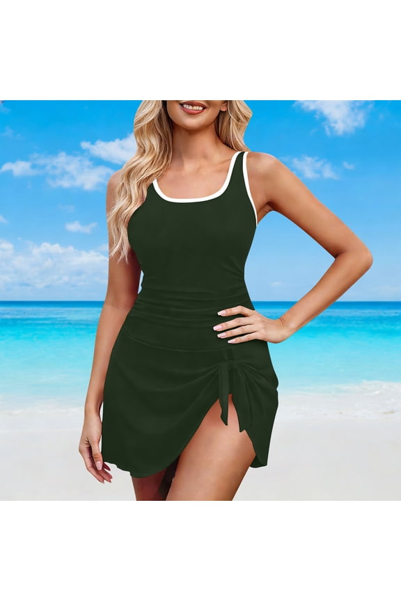 Women's One Piece Swimsuit Beach Dress Style Casual Summer