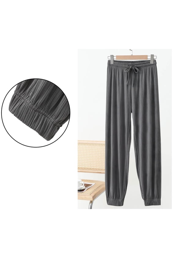 Women's Pajama Pants Loose Fit Elastic Waistband Cuffed Ankles Casual and Comfortable Style